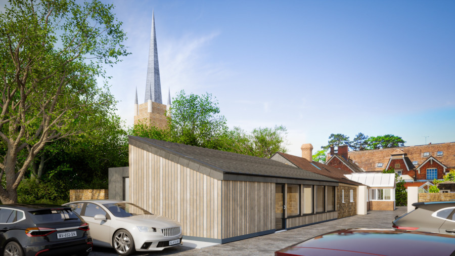 William Green Architects Bloxham Dental Practice external render 2 2
