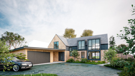 William Green Architects Milton Road Northampton render of frontage v3