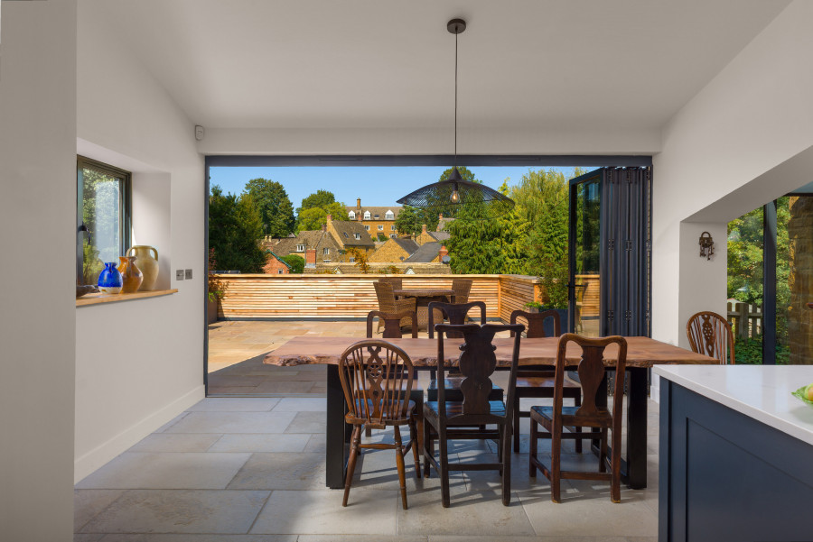 William Green Architects The Knoll View out from the kitchen