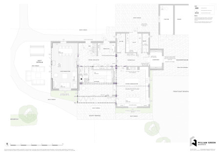 William Green Architects Oakapple Farm new ground floor plan