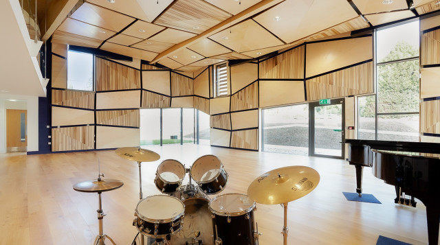 LR Alt hero William Green Architects Nick Shipp Architects Monkton Music School auditorium