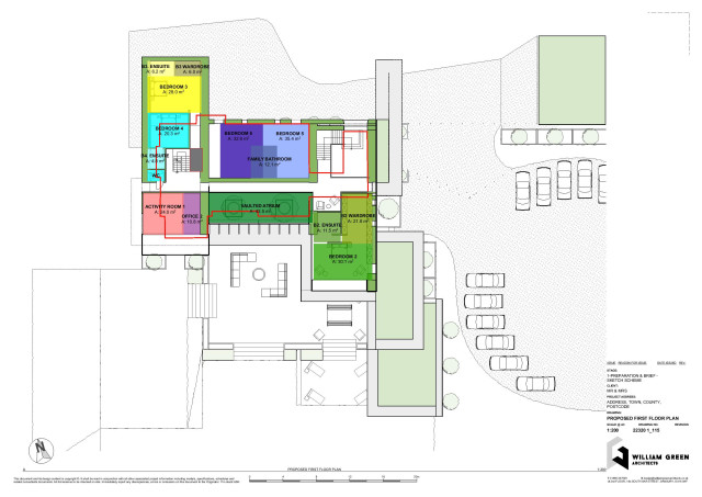William Green Architects Hill House Oxford first floor plan