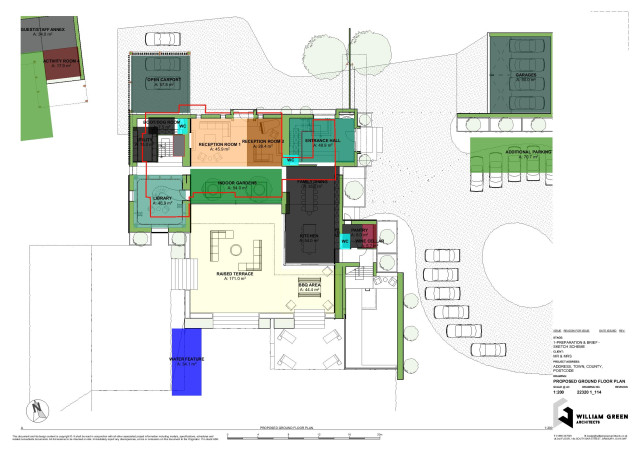 William Green Architects Hill House Oxford ground floor plan
