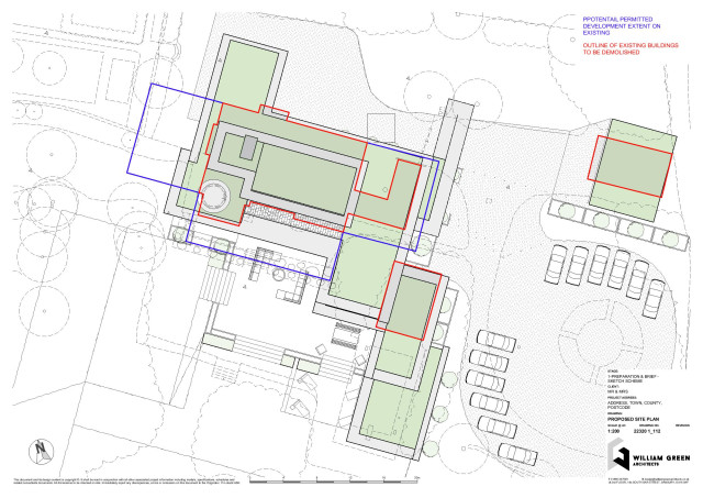 William Green Architects Hill House Oxford site plan